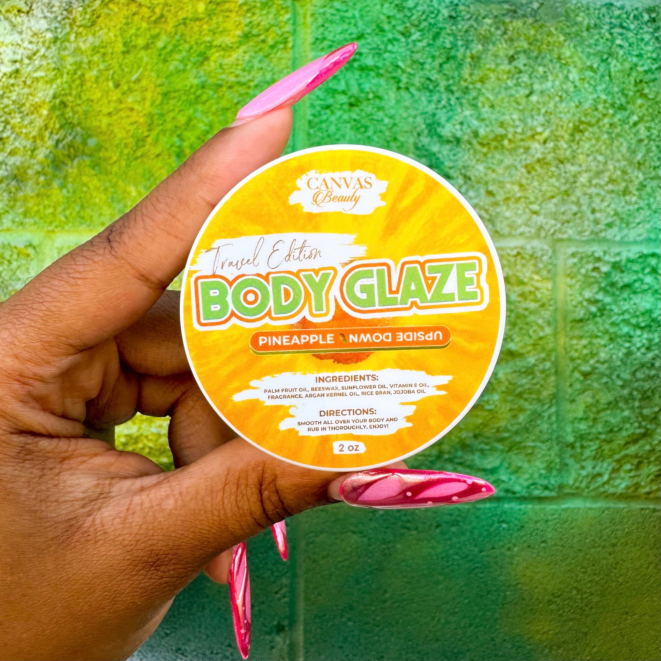 NEW) TRAVEL GLAZE: PINEAPPLE UPSIDE DOWN – CANVAS BEAUTY BRAND