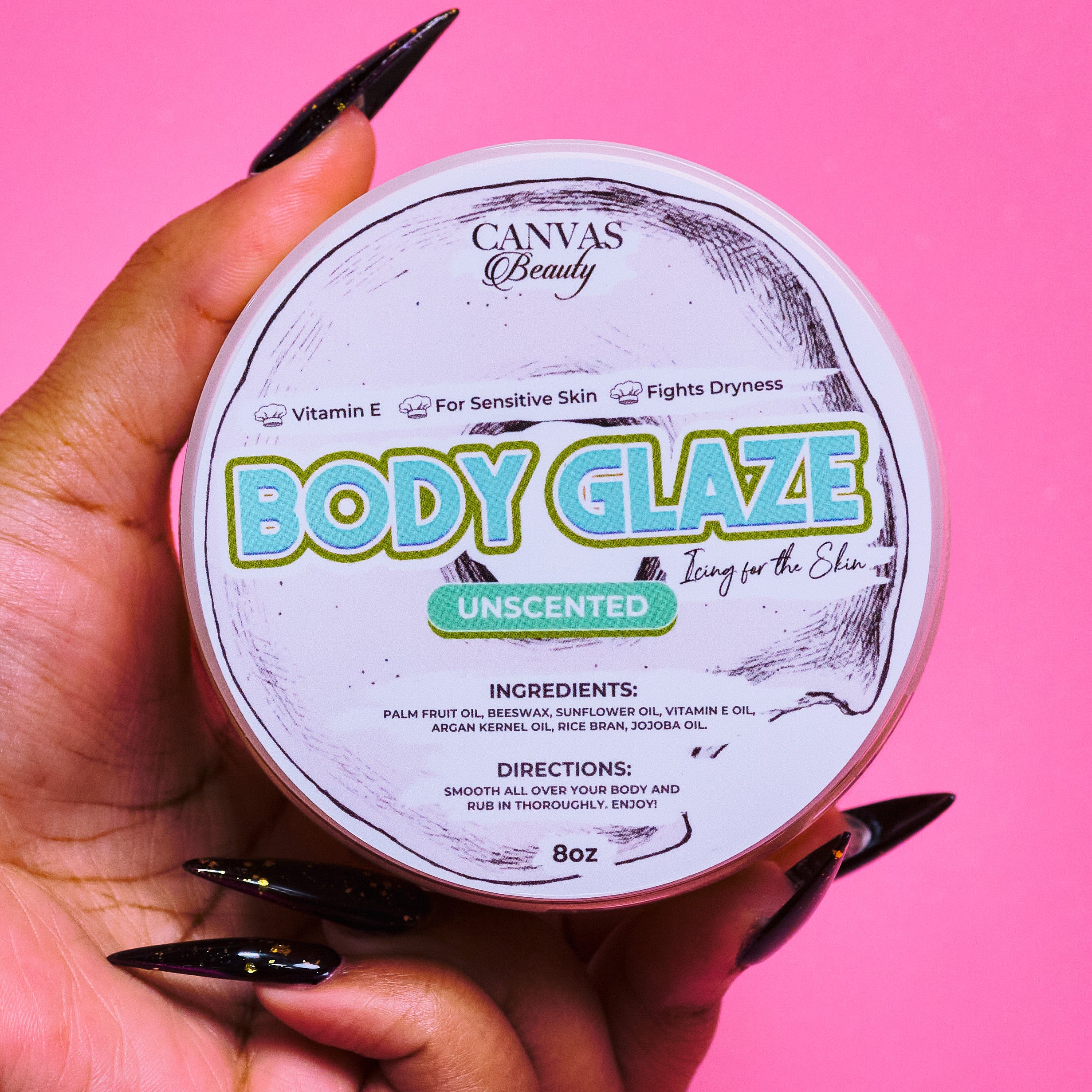 NEW) BODY GLAZE: UNSCENTED – CANVAS BEAUTY BRAND
