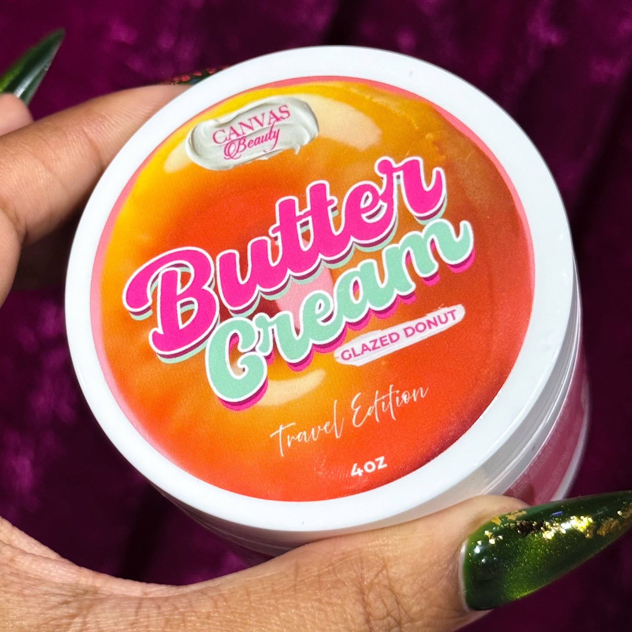 NEW) TRAVEL BUTTER CREAM: GLAZED DONUT – CANVAS BEAUTY BRAND