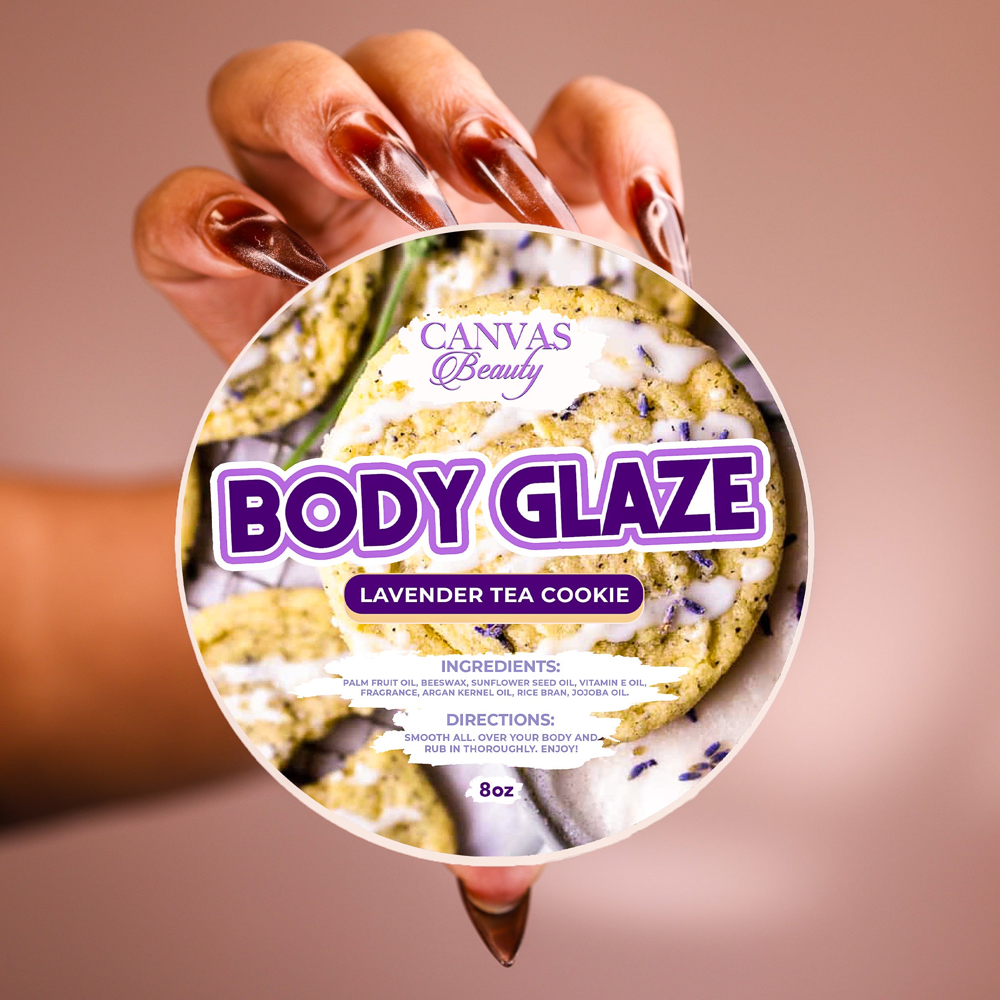 NEW) BODY GLAZE: LAVENDER TEA COOKIE – CANVAS BEAUTY BRAND