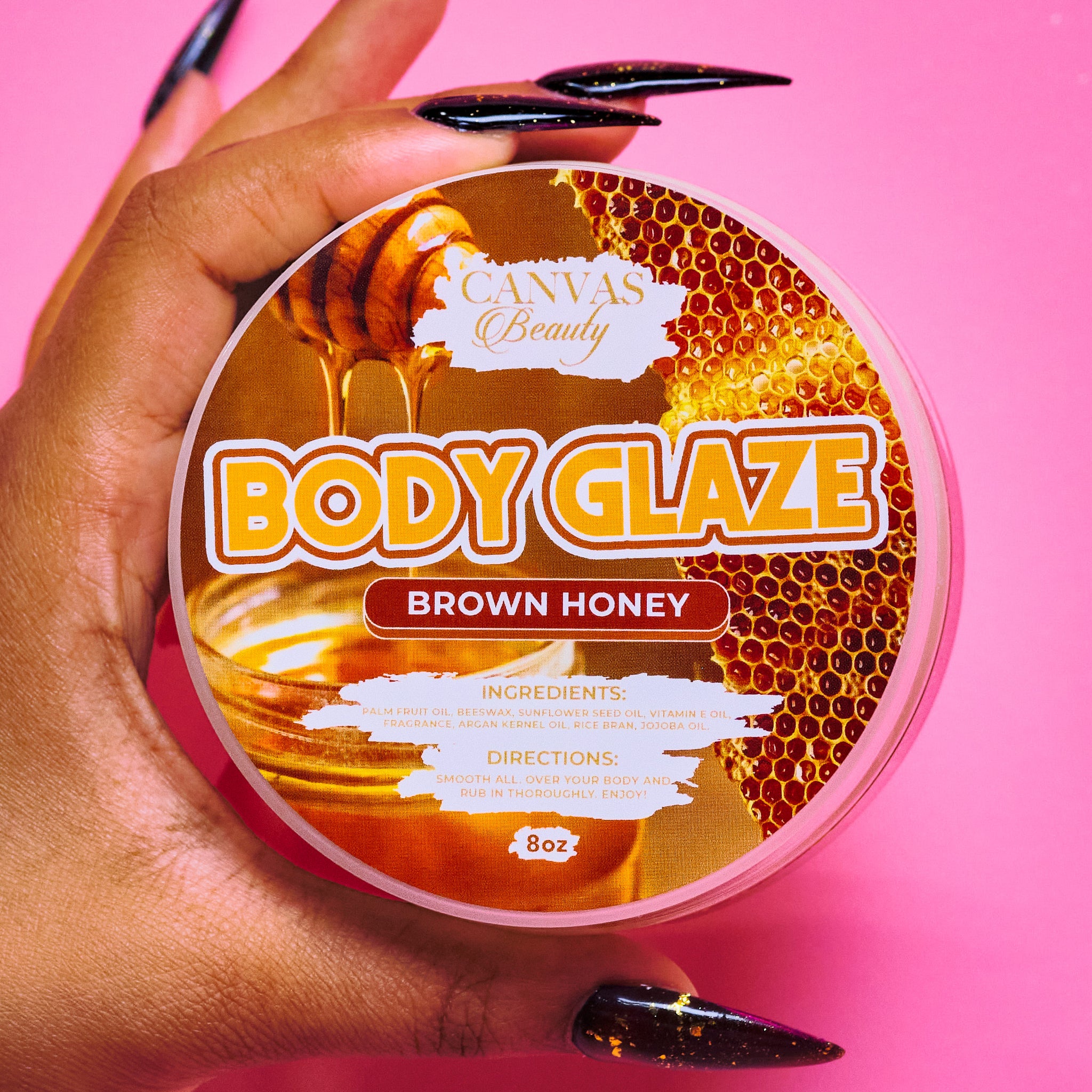 (NEW) BODY GLAZE: BROWN HONEY – CANVAS BEAUTY BRAND