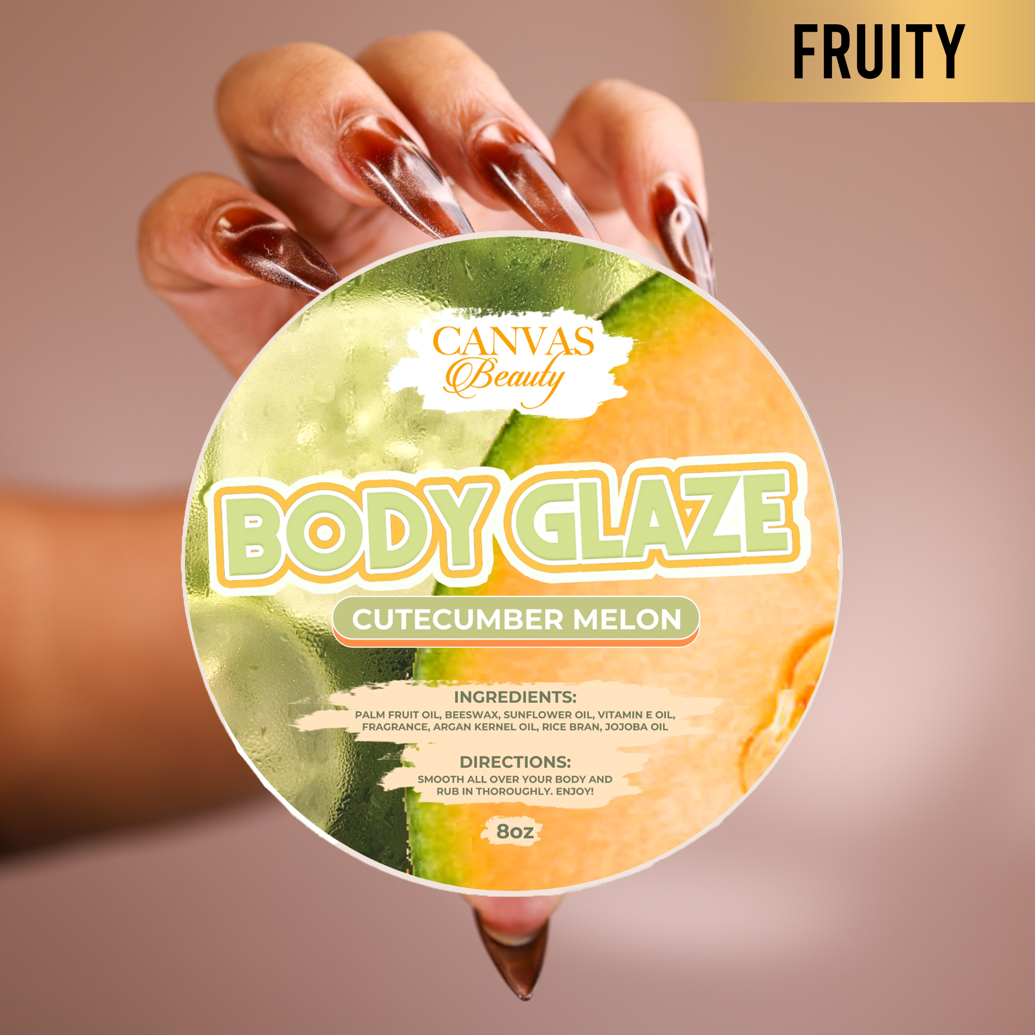 NEW) BODY GLAZE: CUTECUMBER MELON – CANVAS BEAUTY BRAND