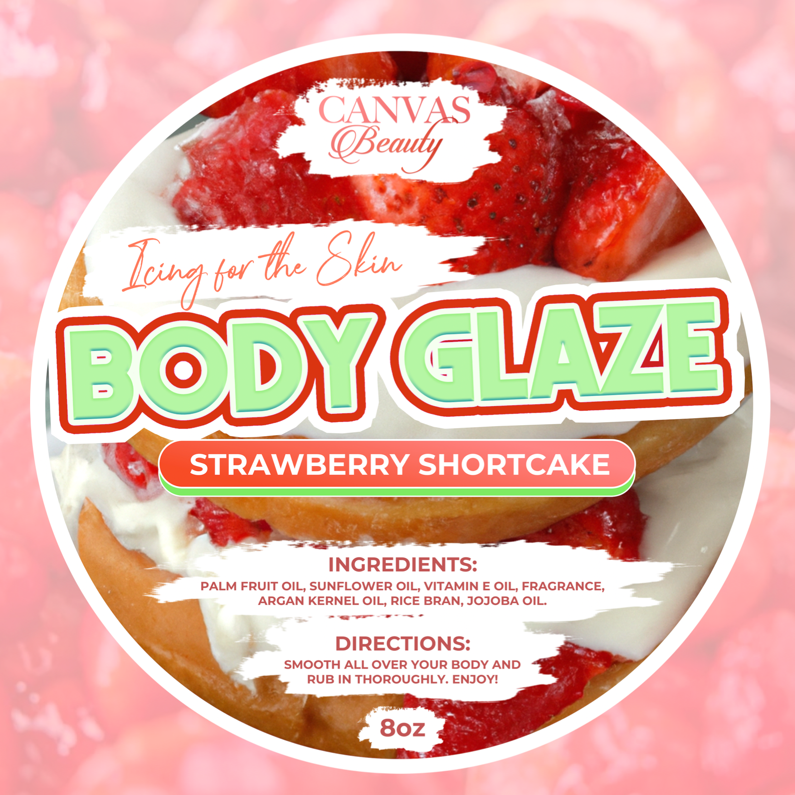 (NEW) STRAWBERRY Shortcake BODY GLAZE