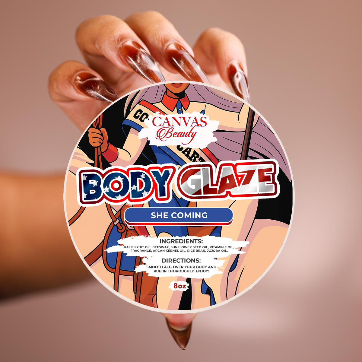she coming body glaze canvas beauty