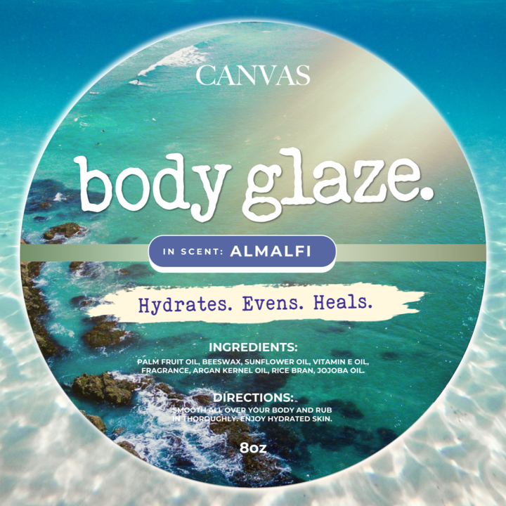 (NEW) BODY GLAZE: ALMALFI – CANVAS BEAUTY BRAND