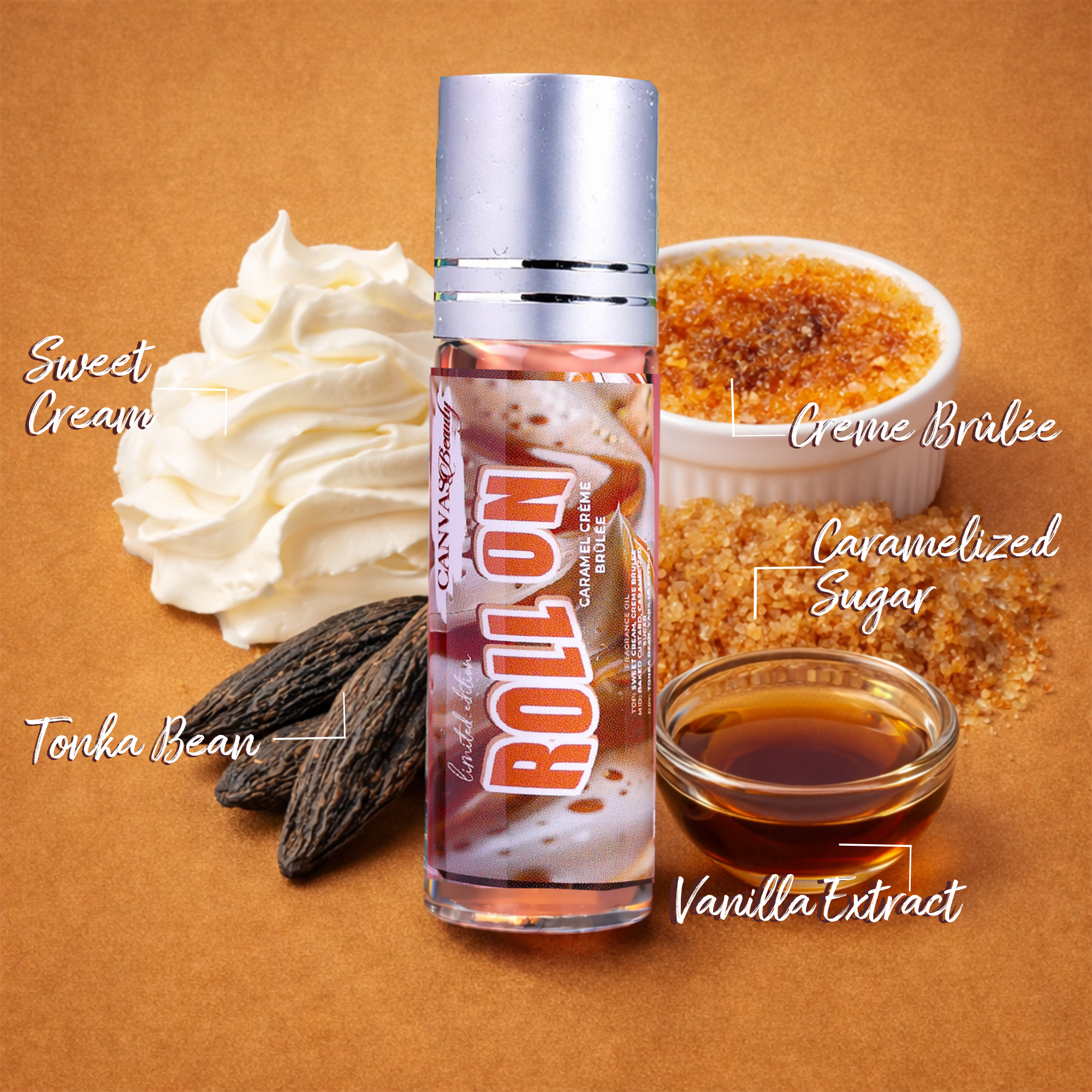 ROLL ON FRAGRANCE OIL: CARAMEL CREME BRULEE ROLL ON FRAGRANCE OIL: CARAMEL CREME BRULEE